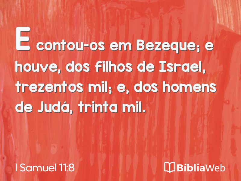 I Samuel 11:8 em imagem para compartilhar