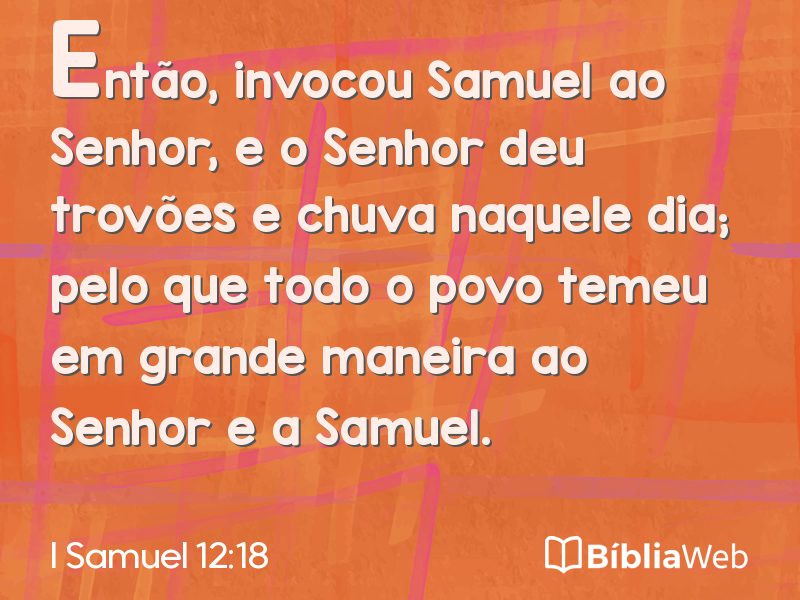 I Samuel 12:18 em imagem para compartilhar
