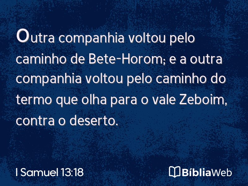 I Samuel 13:18 em imagem para compartilhar