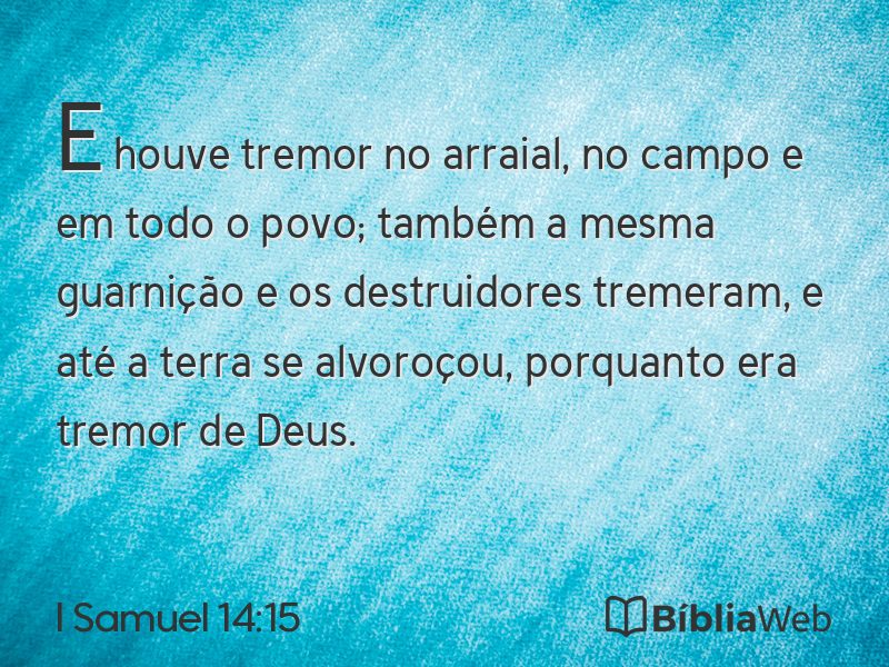 I Samuel 14:15 em imagem para compartilhar