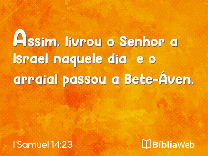 I Samuel 14:23 em imagem para compartilhar