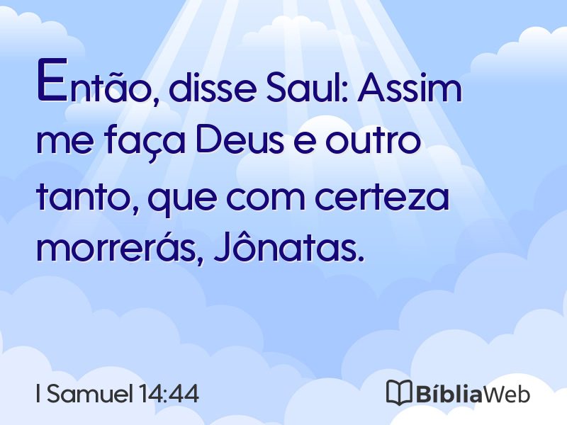 I Samuel 14:44 em imagem para compartilhar