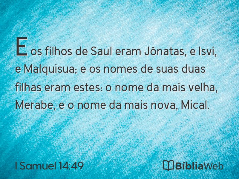 I Samuel 14:49 em imagem para compartilhar