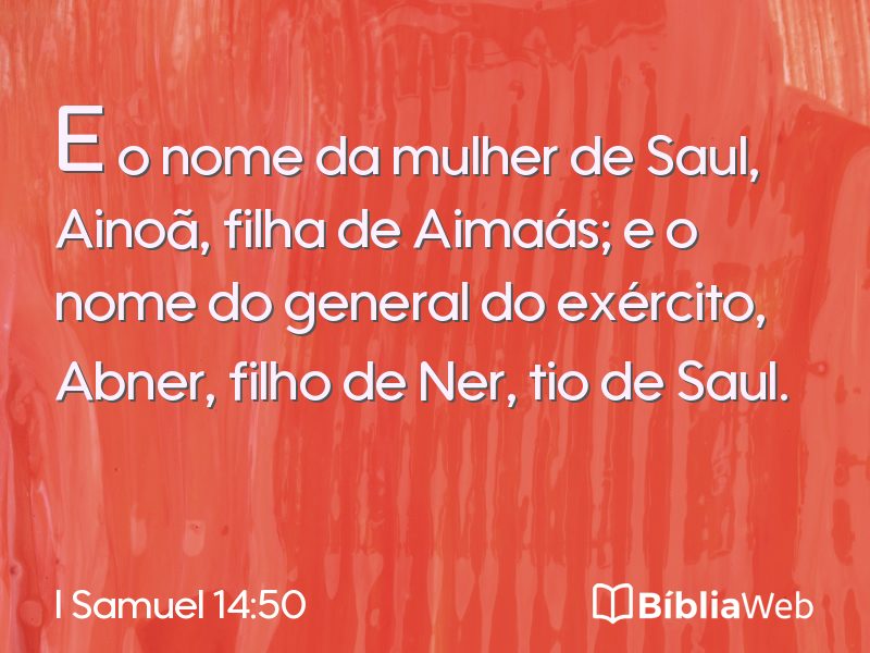 I Samuel 14:50 em imagem para compartilhar