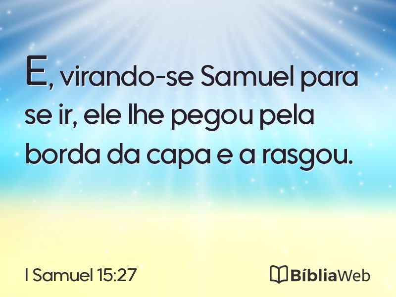 I Samuel 15:27 em imagem para compartilhar