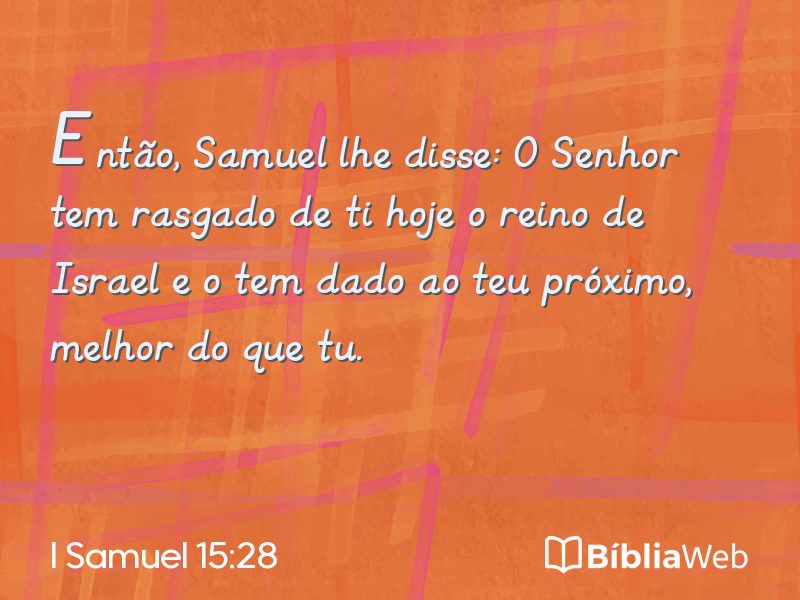 I Samuel 15:28 em imagem para compartilhar