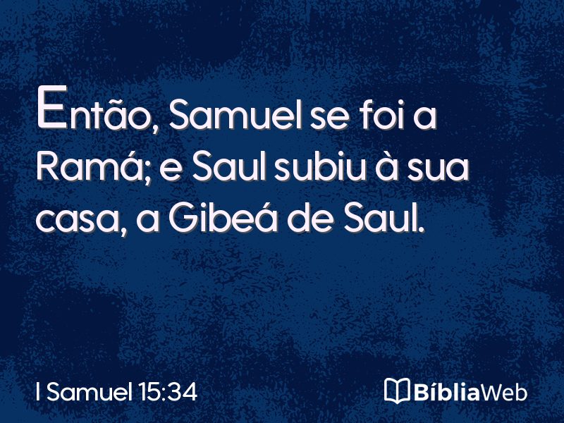 I Samuel 15:34 em imagem para compartilhar
