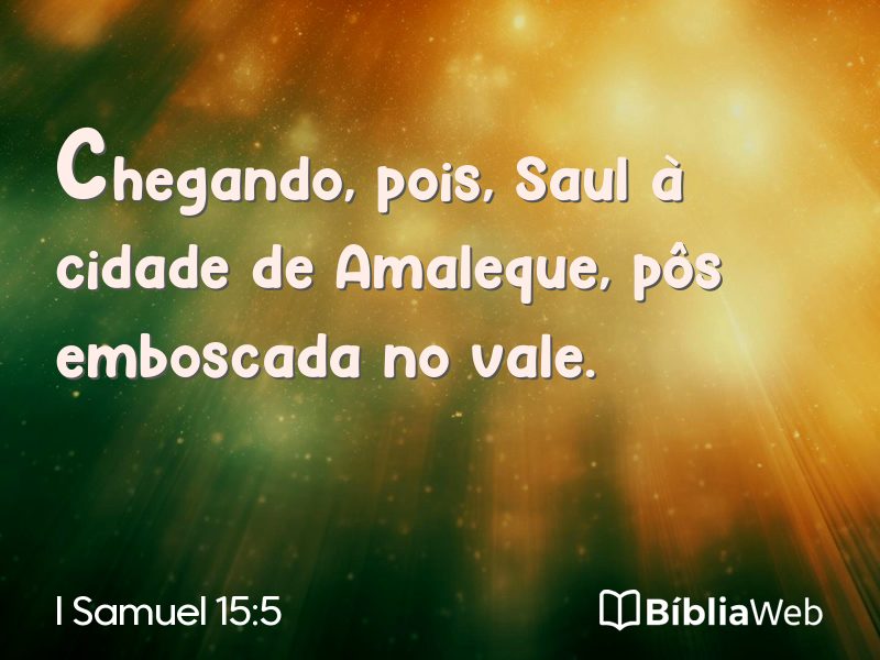 I Samuel 15:5 em imagem para compartilhar