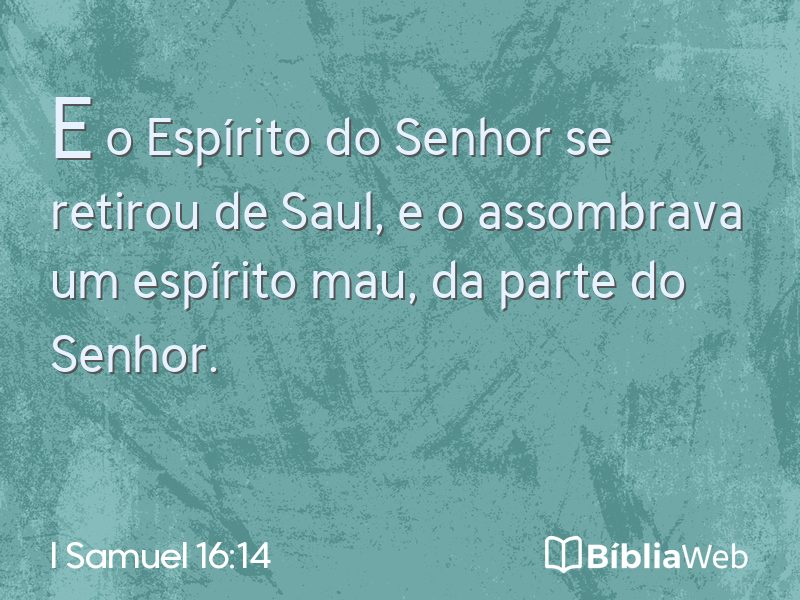 I Samuel 16:14 em imagem para compartilhar