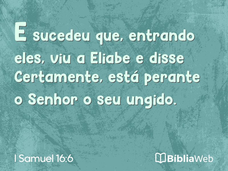 I Samuel 16:6 em imagem para compartilhar