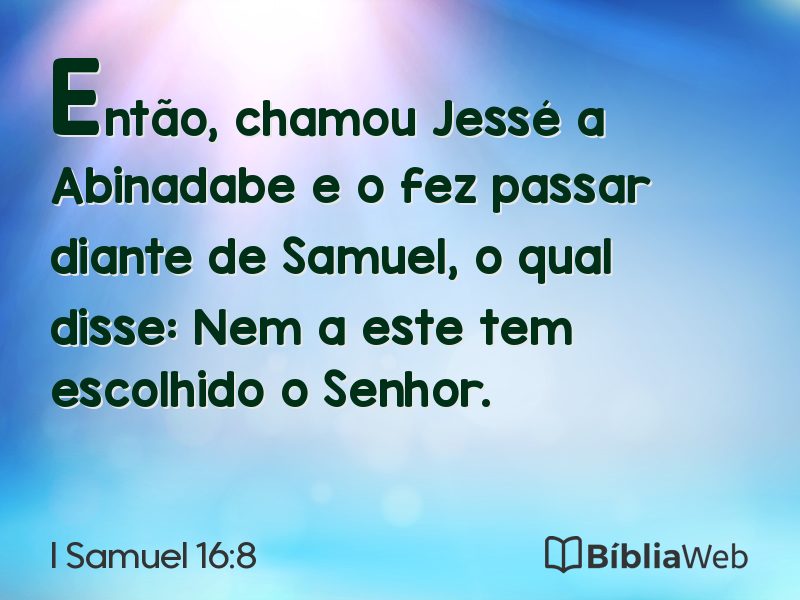 I Samuel 16:8 em imagem para compartilhar