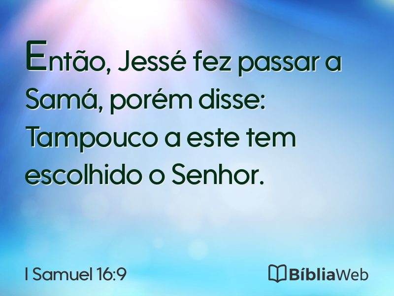 I Samuel 16:9 em imagem para compartilhar