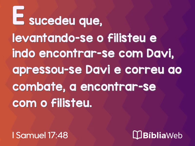 I Samuel 17:48 em imagem para compartilhar