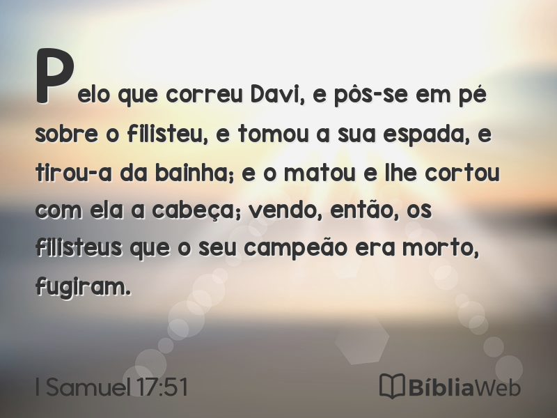 I Samuel 17:51 em imagem para compartilhar