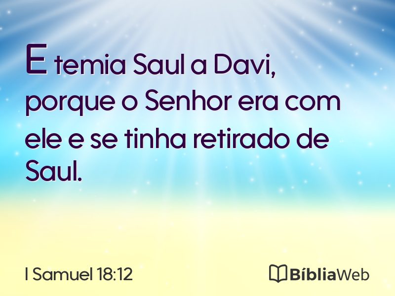 I Samuel 18:12 em imagem para compartilhar