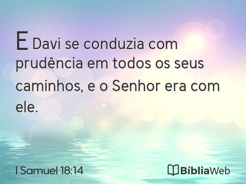 I Samuel 18:14 em imagem para compartilhar