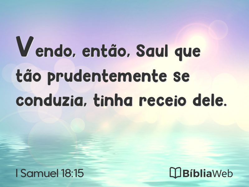 I Samuel 18:15 em imagem para compartilhar