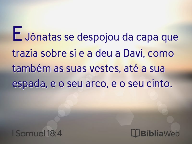 I Samuel 18:4 em imagem para compartilhar
