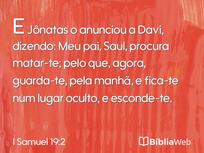 I Samuel 19:2 em imagem para compartilhar