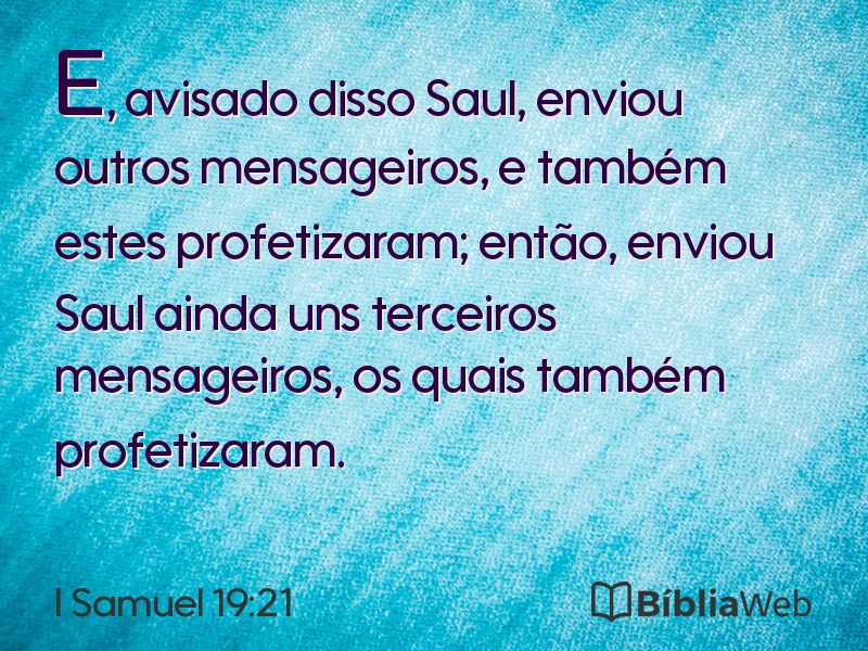 I Samuel 19:21 em imagem para compartilhar