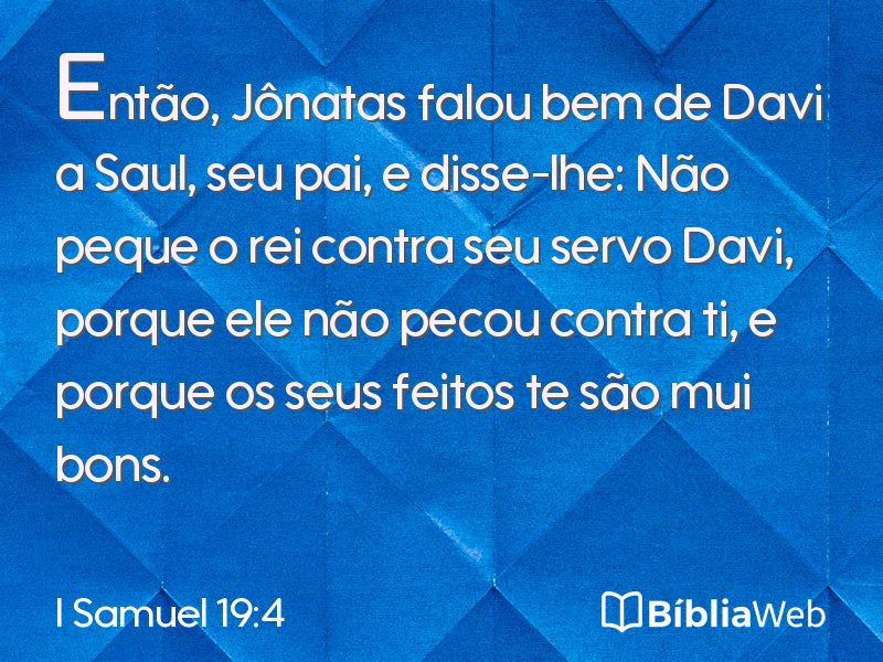 I Samuel 19:4 em imagem para compartilhar