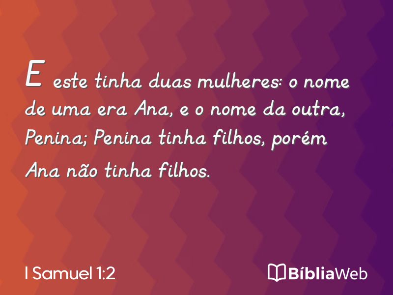 I Samuel 1:2 em imagem para compartilhar