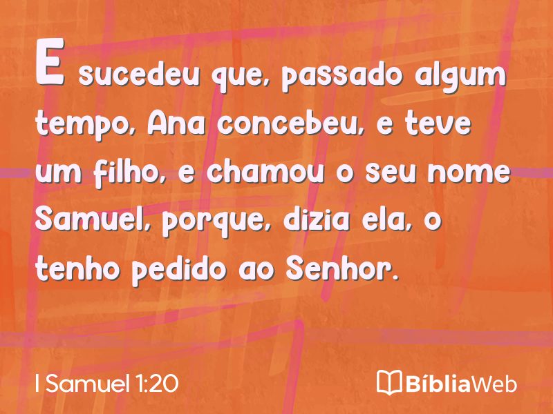 I Samuel 1:20 em imagem para compartilhar