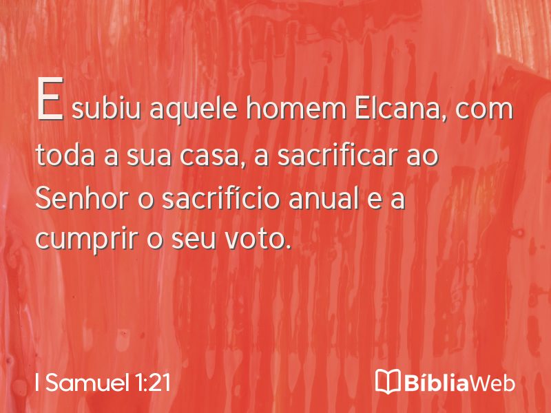 I Samuel 1:21 em imagem para compartilhar