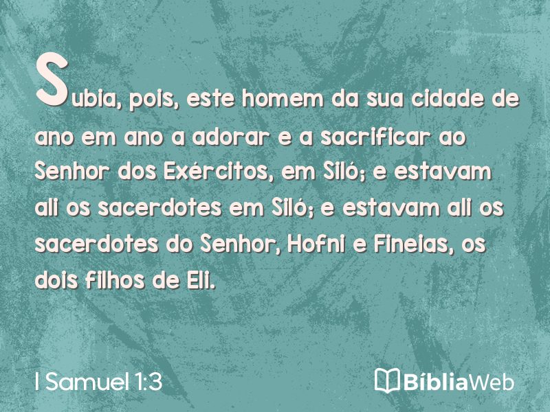 I Samuel 1:3 em imagem para compartilhar