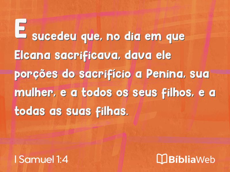I Samuel 1:4 em imagem para compartilhar