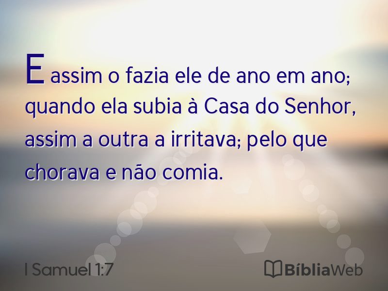 I Samuel 1:7 em imagem para compartilhar