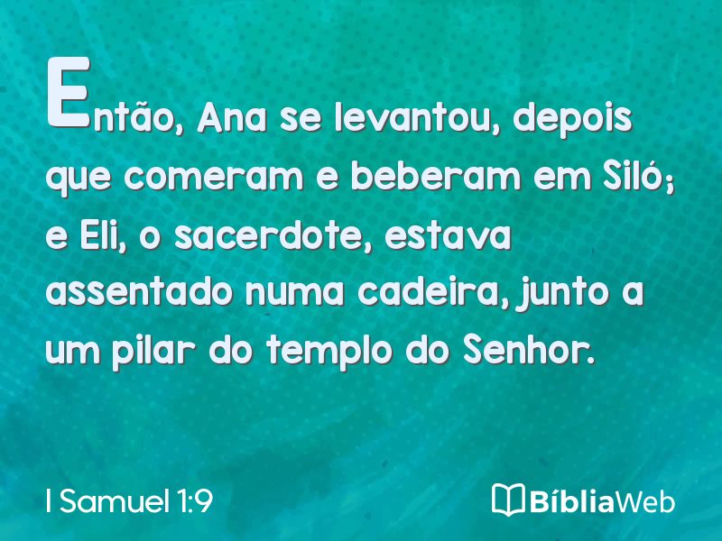 I Samuel 1:9 em imagem para compartilhar