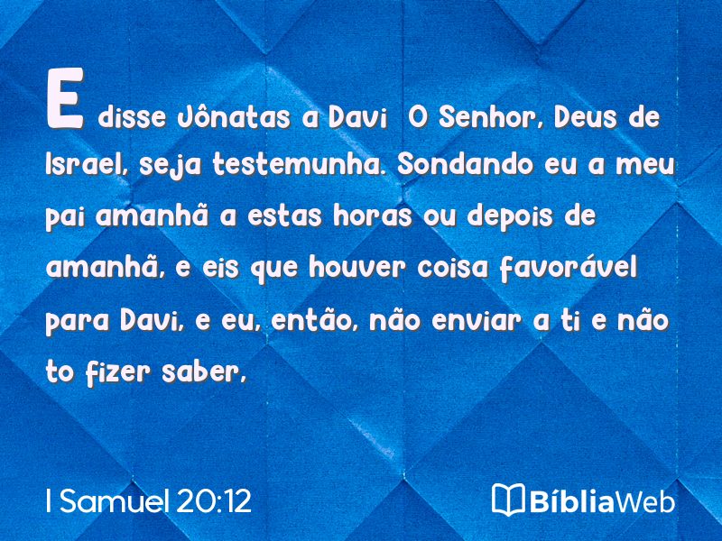 I Samuel 20:12 em imagem para compartilhar