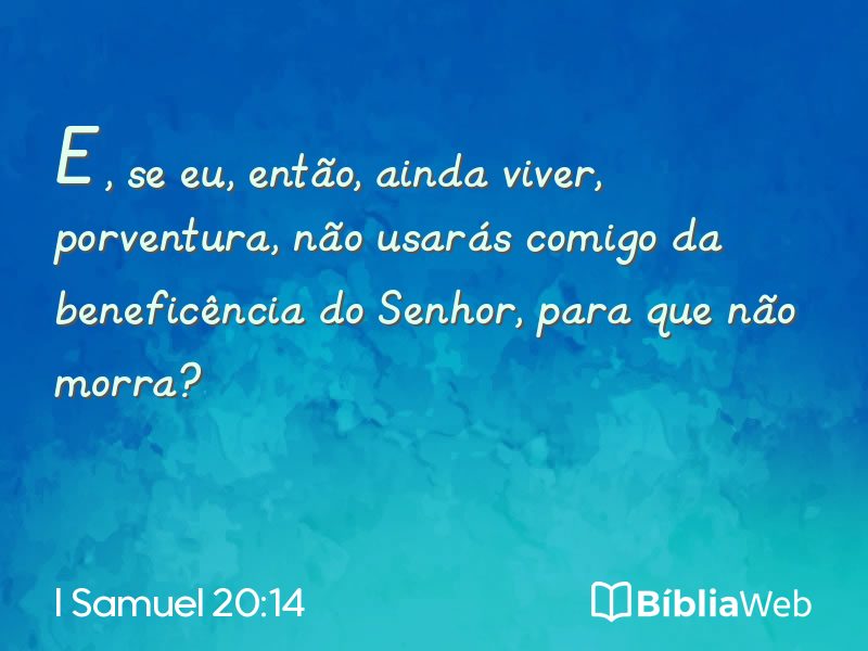 I Samuel 20:14 em imagem para compartilhar