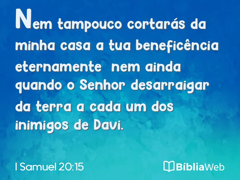 I Samuel 20:15 em imagem para compartilhar