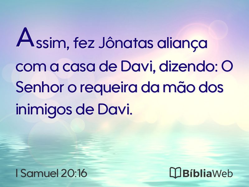 I Samuel 20:16 em imagem para compartilhar