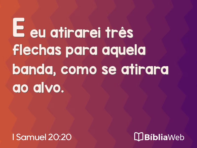 I Samuel 20:20 em imagem para compartilhar