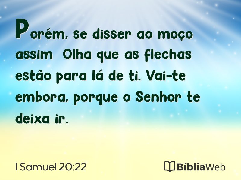 I Samuel 20:22 em imagem para compartilhar