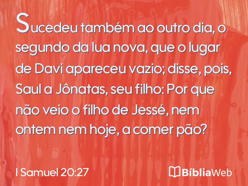 I Samuel 20:27 em imagem para compartilhar