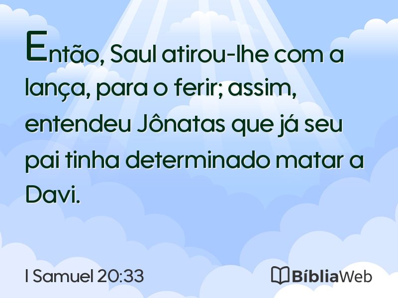 I Samuel 20:33 em imagem para compartilhar
