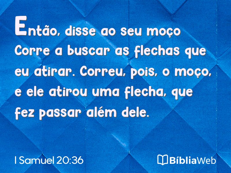 I Samuel 20:36 em imagem para compartilhar
