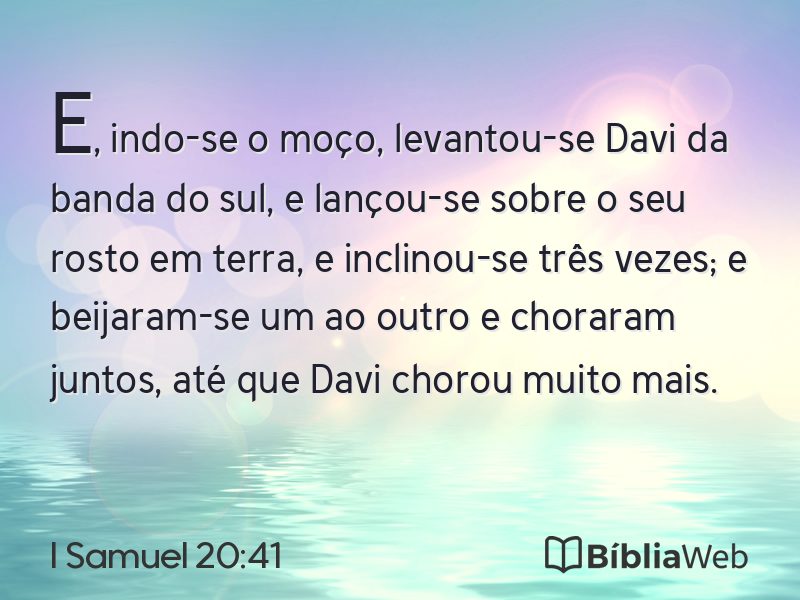 I Samuel 20:41 em imagem para compartilhar