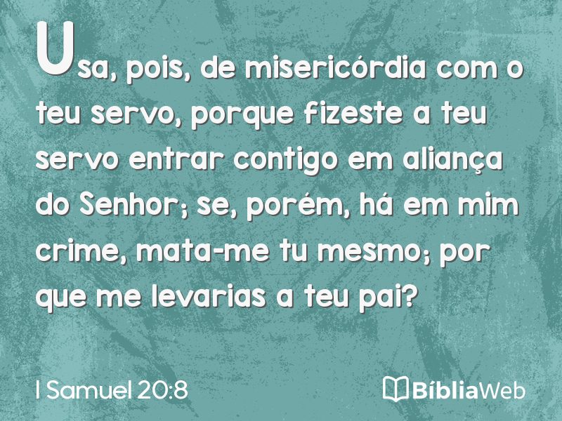 I Samuel 20:8 em imagem para compartilhar