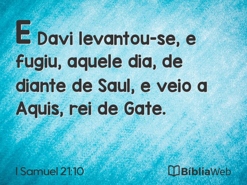 I Samuel 21:10 em imagem para compartilhar