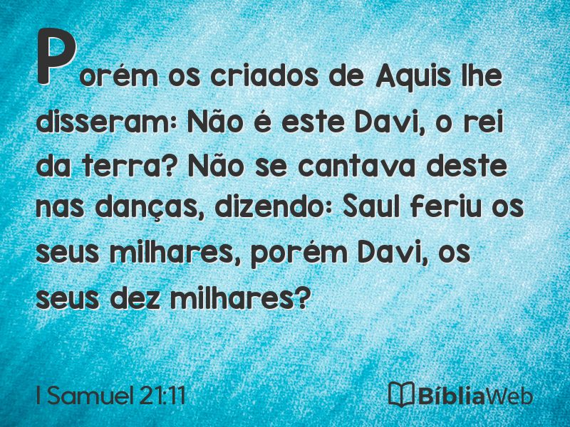 I Samuel 21:11 em imagem para compartilhar