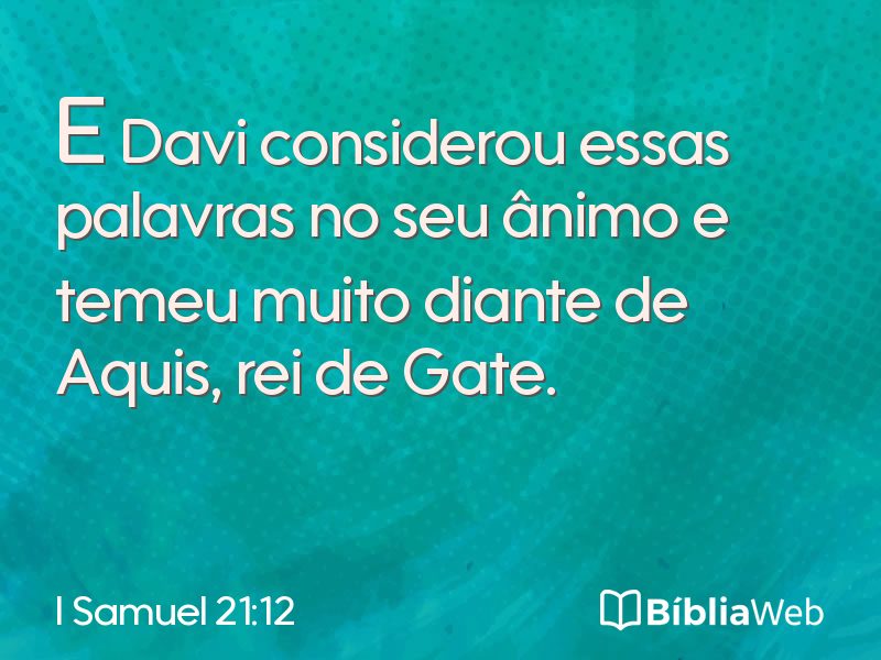 I Samuel 21:12 em imagem para compartilhar