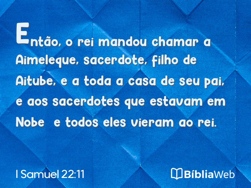 I Samuel 22:11 em imagem para compartilhar
