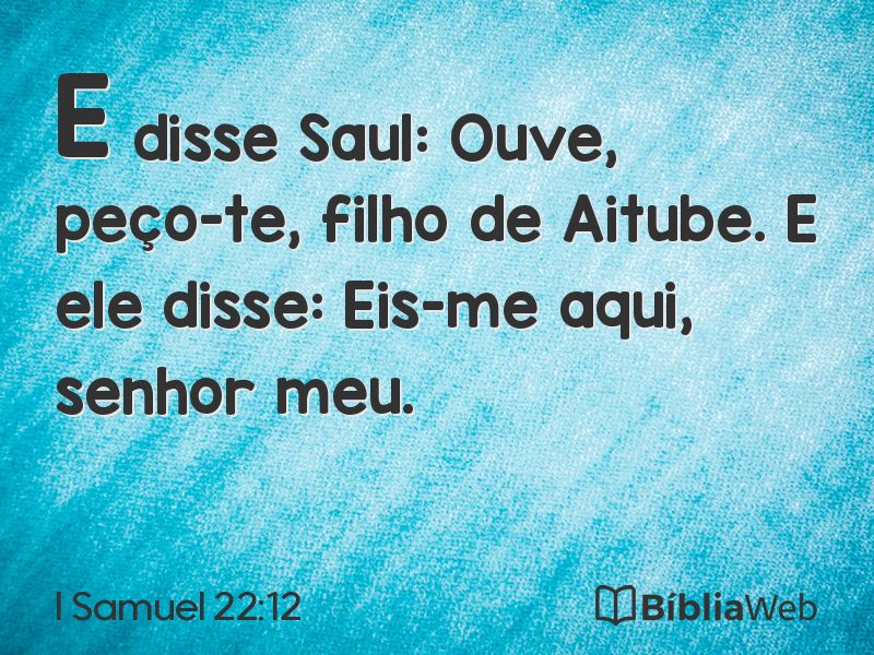 I Samuel 22:12 em imagem para compartilhar