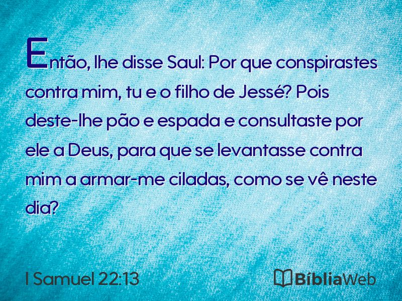 I Samuel 22:13 em imagem para compartilhar