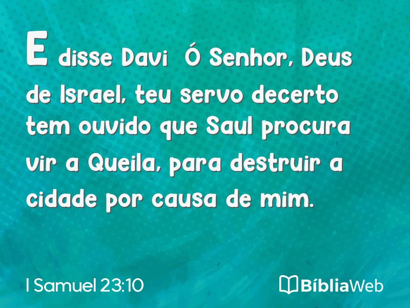 I Samuel 23:10 em imagem para compartilhar